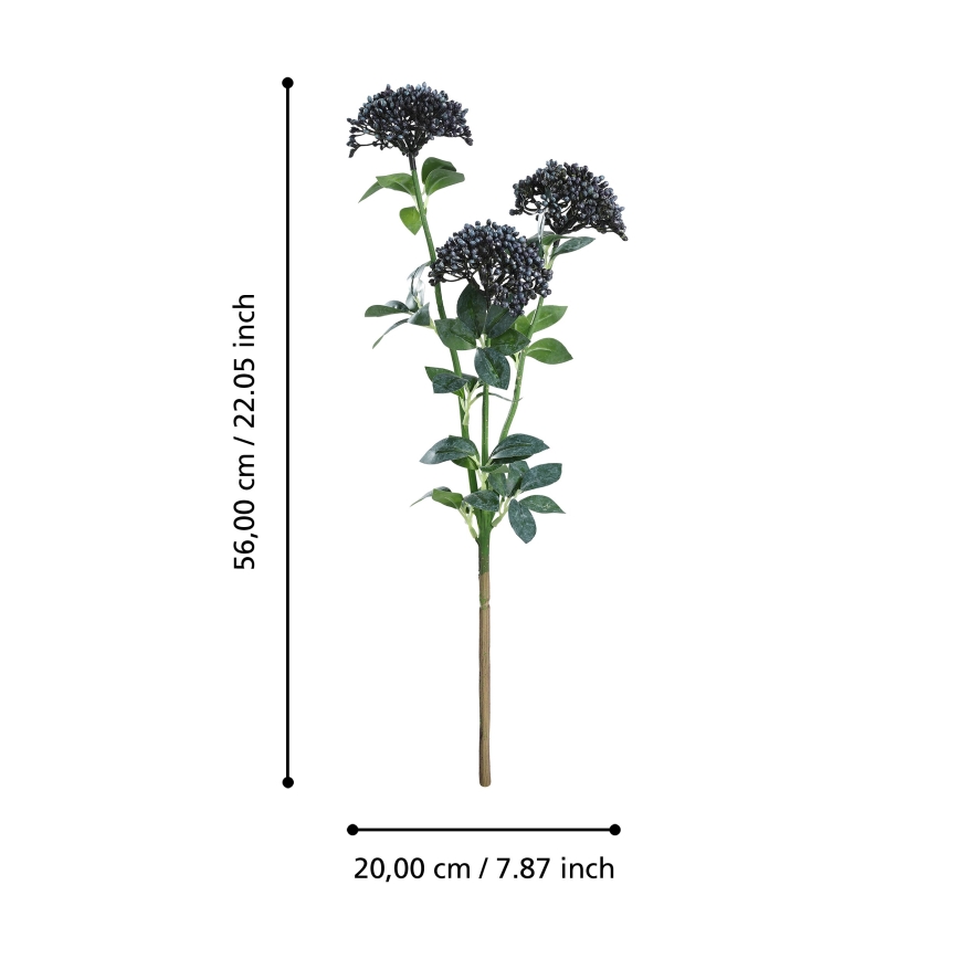 Eglo - Plastblomma 56 cm blå/grön