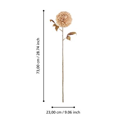 Eglo - Plastblomma 73 cm beige
