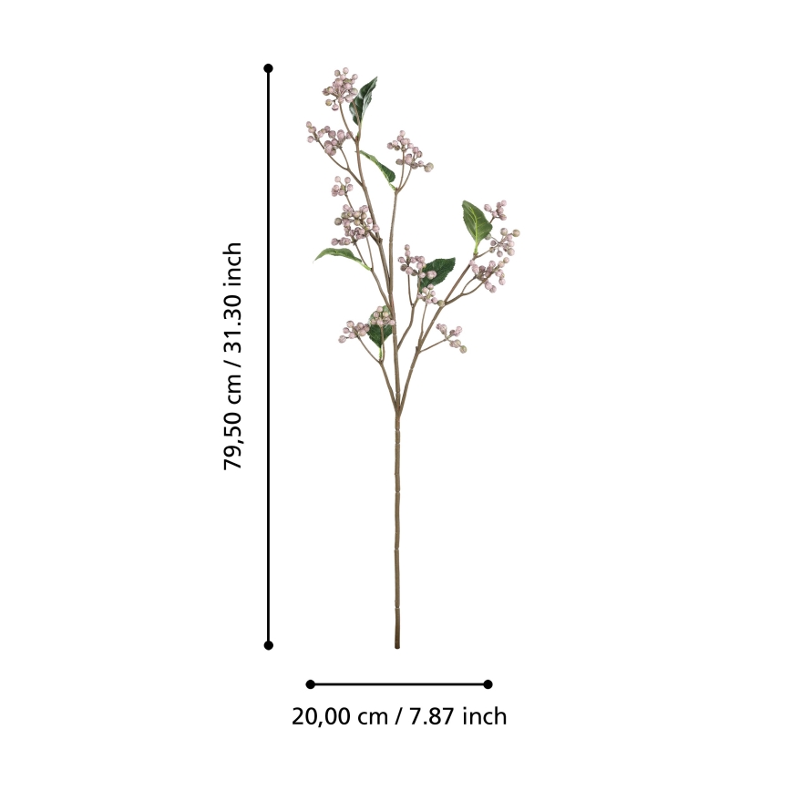 Eglo - Plastblomma 79,5 cm rosa