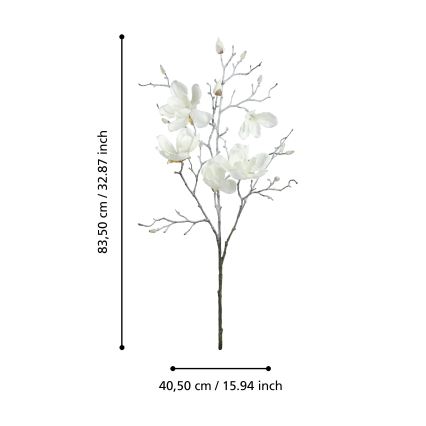 Eglo - Plastblomma 83,5 cm vit