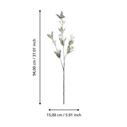 Eglo - Plastblomma 94 cm grädde/grön