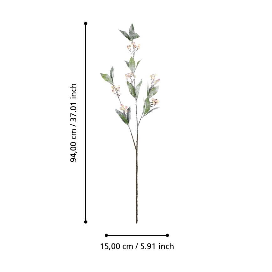 Eglo - Plastblomma 94 cm grädde/grön