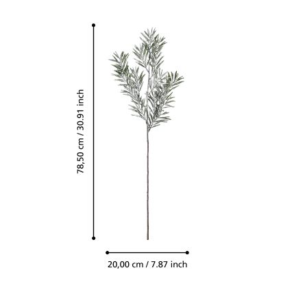 Eglo - Plastblomma 78,5 cm grön