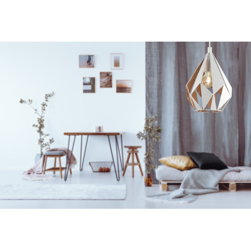 Eglo 43001 - Ljuskrona med snöre CARLTON 1xE27/60W/230V