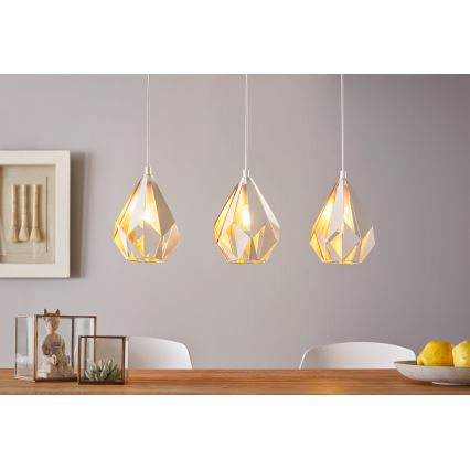 Eglo 43002 - Ljuskrona med snöre CARLTON 3xE27/60W/230V