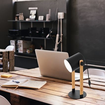 Eglo 43047 - Bordslampa HORNTREE 1xE27/28W/230V