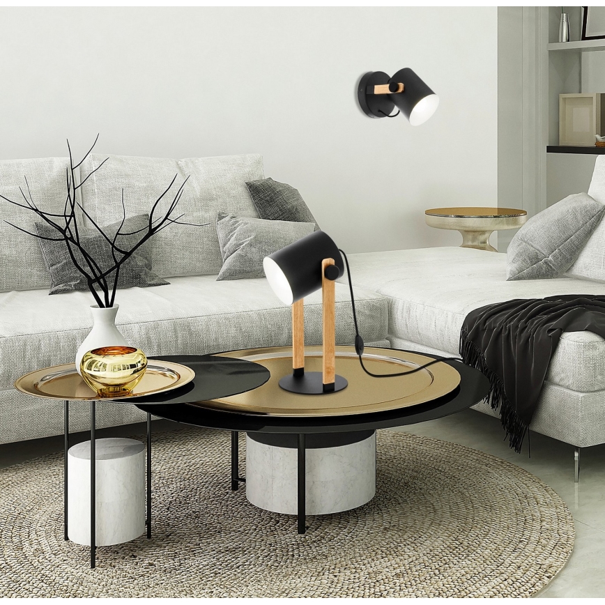 Eglo 43047 - Bordslampa HORNTREE 1xE27/28W/230V