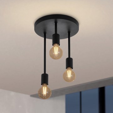 Eglo 43126 - Hängande Ljuskrona WILMCOTE 3xE27/60W/230V