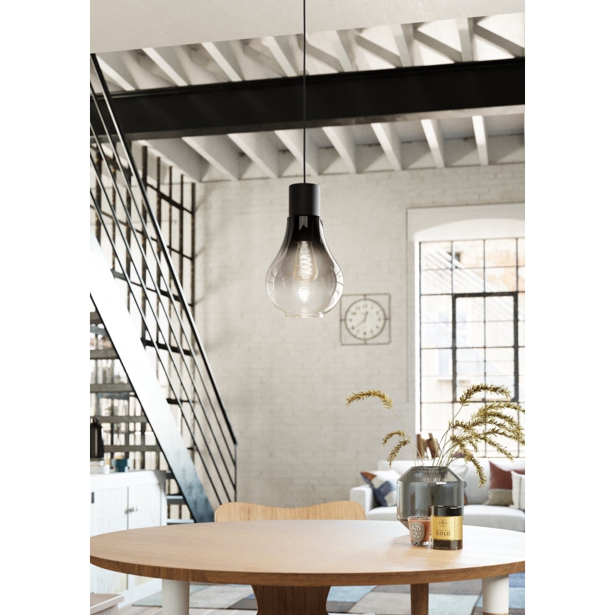 Eglo - Ljusskrona med upphängningsrem  1xE27/40W/230V