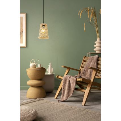 Eglo 43252 - Ljuskrona med snöre CLAVERDON 1xE27/40W/230V diameter 180mm