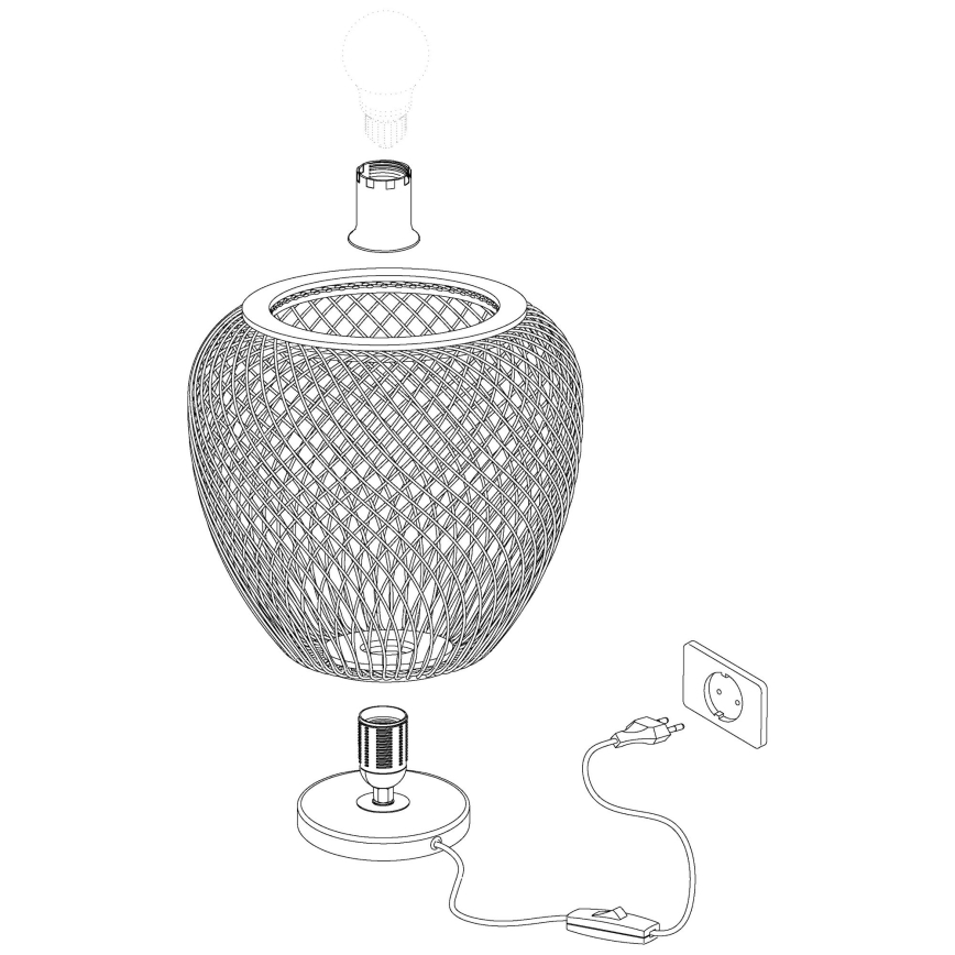 Eglo 43263 - Bordslampa DEMBLEBY 1xE27/40W/230V