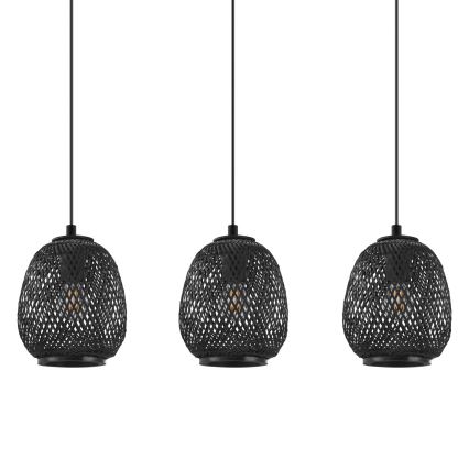 Eglo 43266 - Ljuskrona med snöre DEMBLEBY 1 3xE27/40W/230V