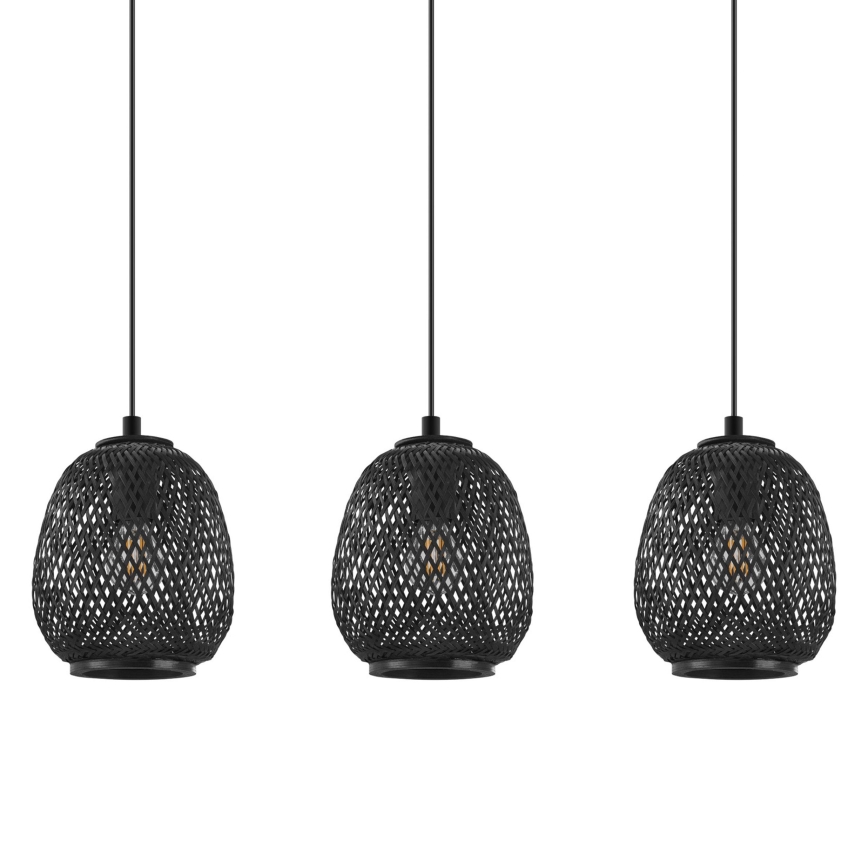 Eglo 43266 - Ljuskrona med snöre DEMBLEBY 1 3xE27/40W/230V