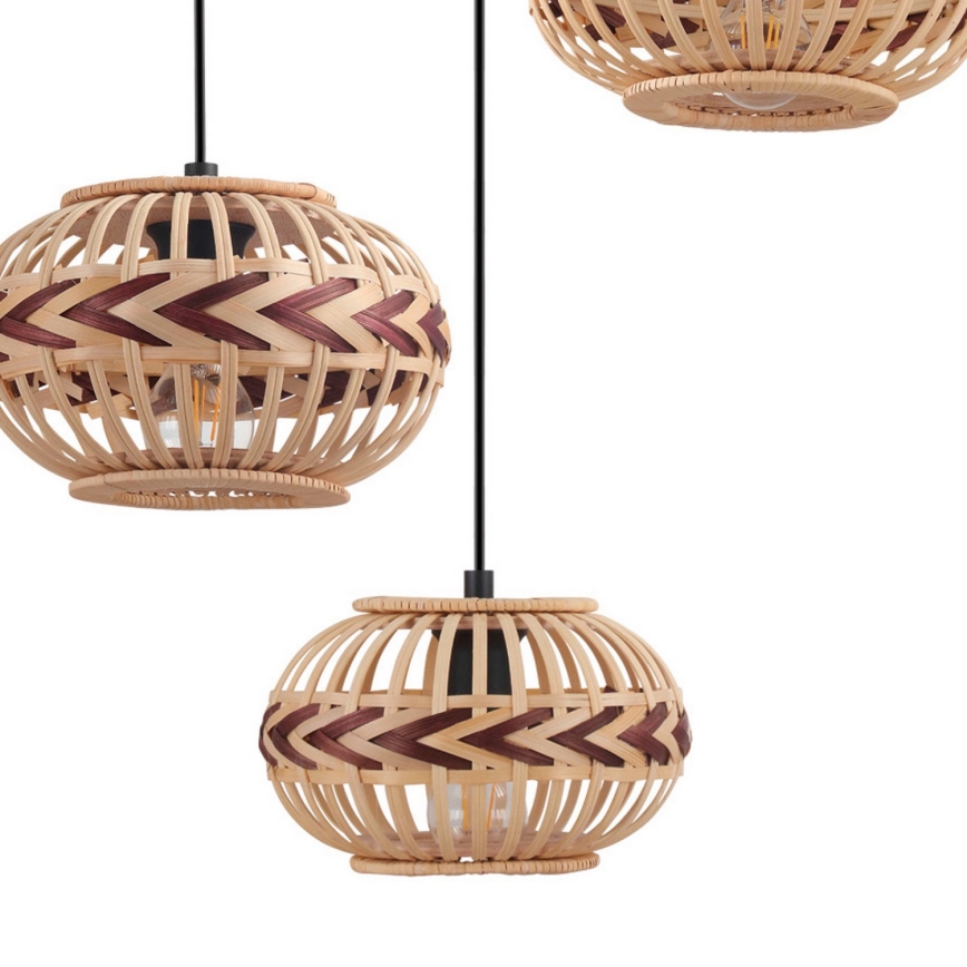 Eglo 43273 - Ljuskrona med snöre DONDARRION 3xE27/40W/230V