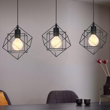 Eglo 43361 - Ljuskrona med snöre STRAITON 3xE27/60W/230V