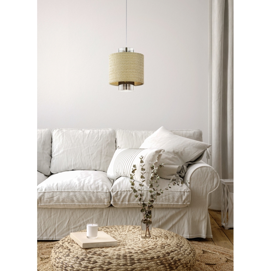 Eglo 43393 - Ljuskrona med snöre MEDIOUNA 1xE27/40W/230V