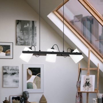 Eglo 43426 - Ljuskrona med snöre HORNTREE 1 3xE27/28W/230V