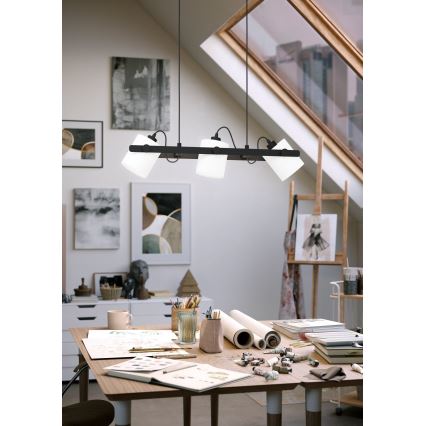 Eglo 43426 - Ljuskrona med snöre HORNTREE 1 3xE27/28W/230V