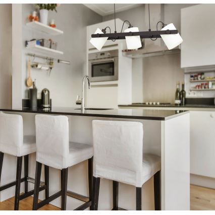 Eglo 43426 - Ljuskrona med snöre HORNTREE 1 3xE27/28W/230V