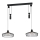 Eglo 43438 - Hänglampa med kabel WINKWORTH 2xE27/40W/230V