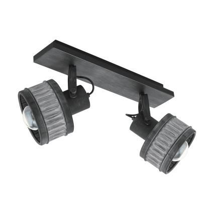Eglo 43445 - Spotlampa TURROCK 2xE27/28W/230V