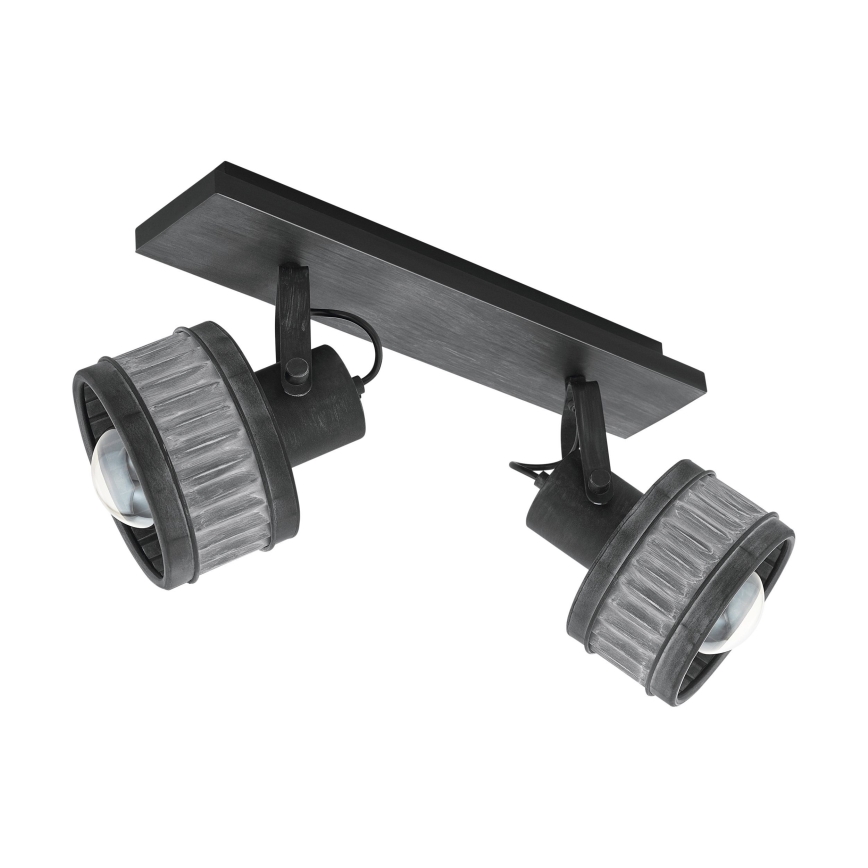 Eglo 43445 - Spotlampa TURROCK 2xE27/28W/230V