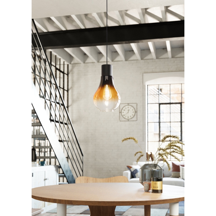 Eglo - Ljusskrona med upphängningsrem  1xE27/40W/230V