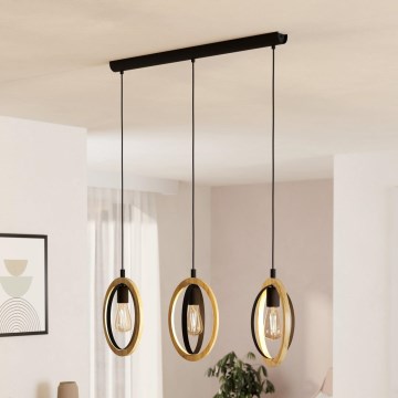 Eglo 43462 - Ljuskrona med snöre BASILDON 3xE27/40W/230V