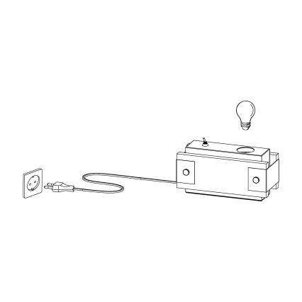 Eglo 43469 - Bordslampa LAYHAM 1xE27/16W/230V