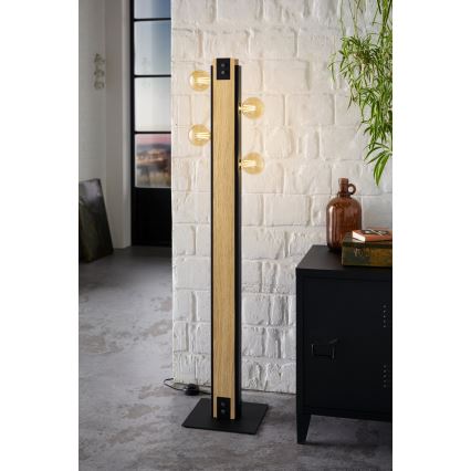 Eglo 43471 - Golvlampa LAYHAM 4xE27/60W/230V