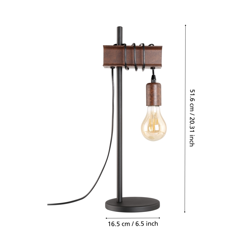 Eglo - Bordslampa  TOWNSHEND 1xE27/10W/230V