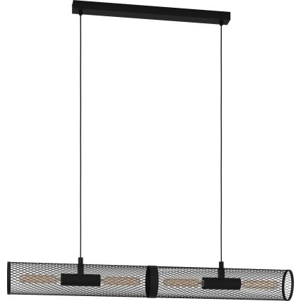 Eglo - Ljusskrona med upphängningsrem  4xE27/40W/230V