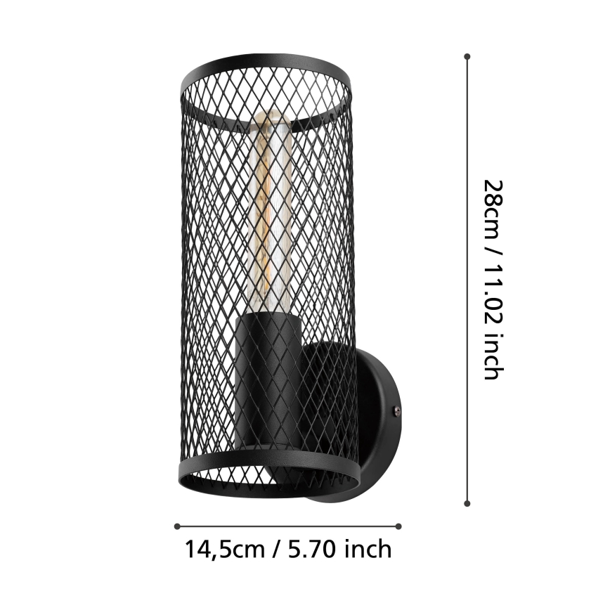 Eglo - Vägglampa  1xE27/40W/230V