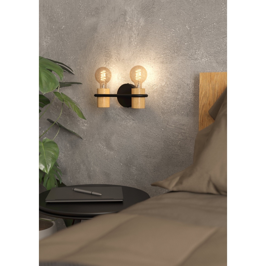 Eglo - Vägglampa 2xE27/40W/230V