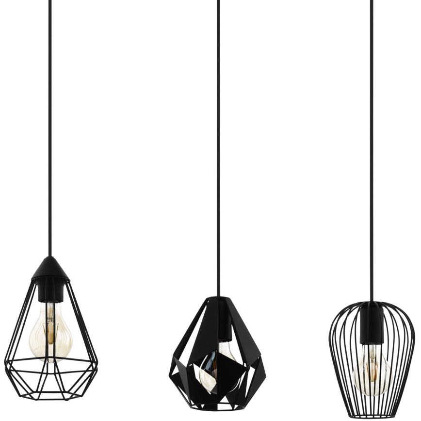 Eglo - Takkkrona på ett snöre  3xE27/40W/230V