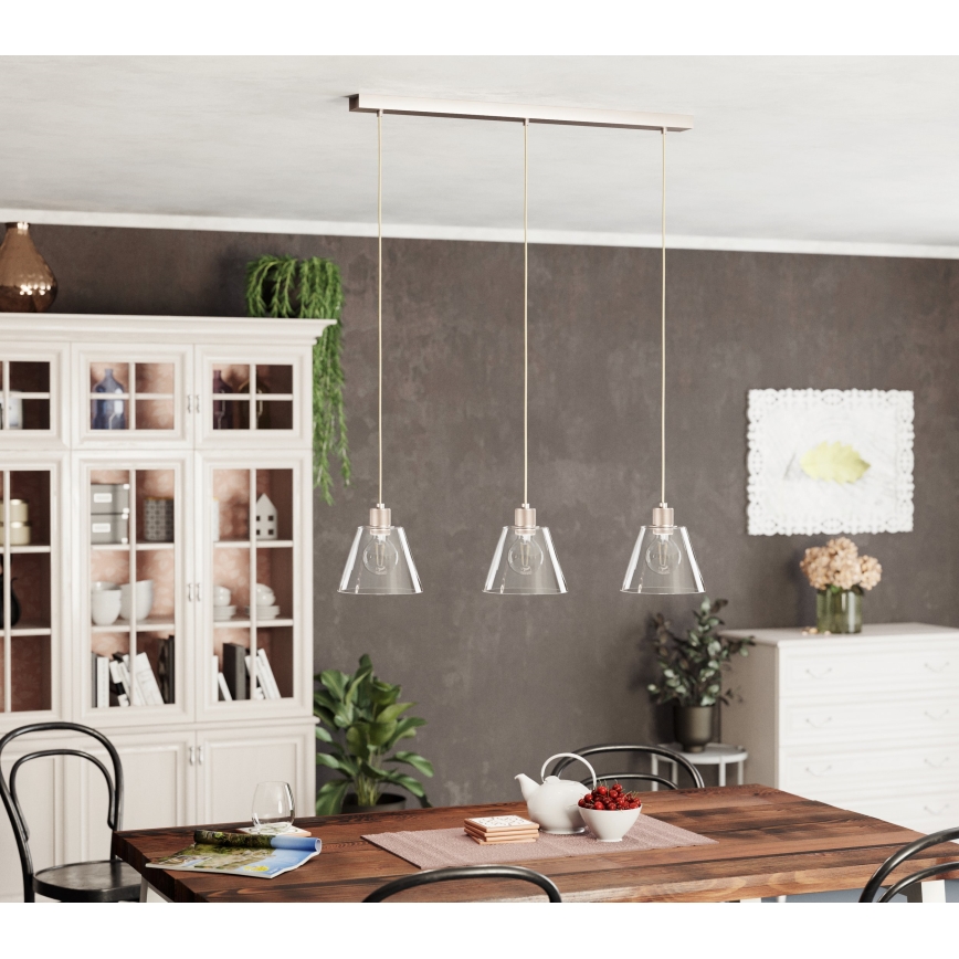 Eglo - Takkkrona på ett snöre  3xE27/40W/230V