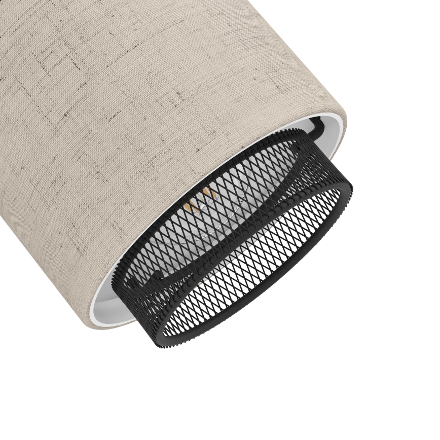 Eglo - Vägglampa 3xE14/40W/230V svart/beige