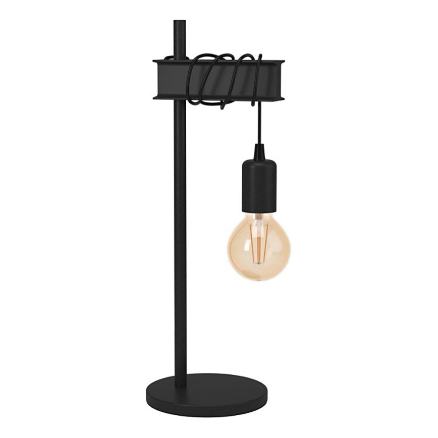 Eglo 43714 - Bordslampa TOWNSHEND 1xE27/10W/230V svart
