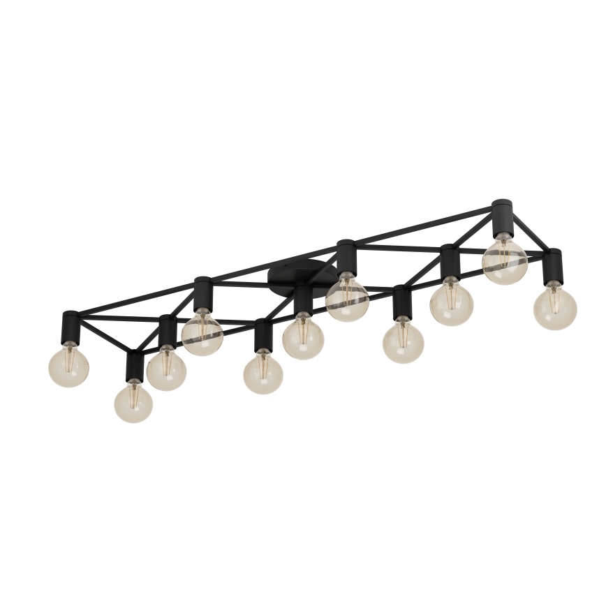 Eglo - Taklampa 11xE27/40W/230V svart