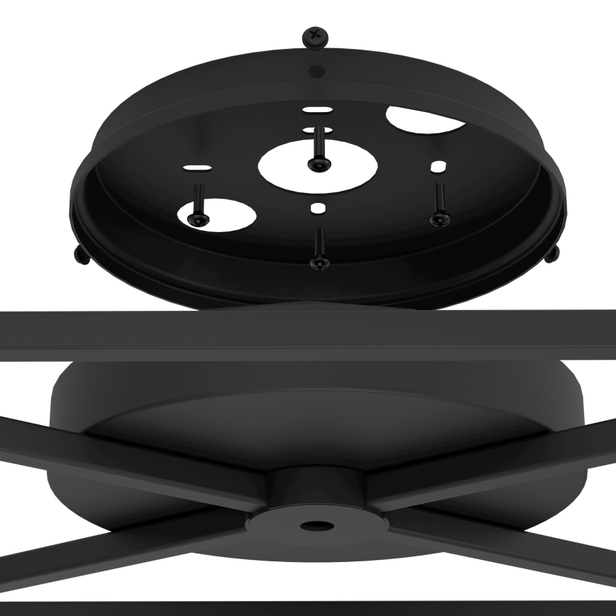 Eglo - Taklampa 11xE27/40W/230V svart