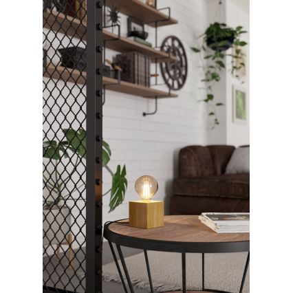 Eglo - Bordslampa 1xE27/40W/230V beige