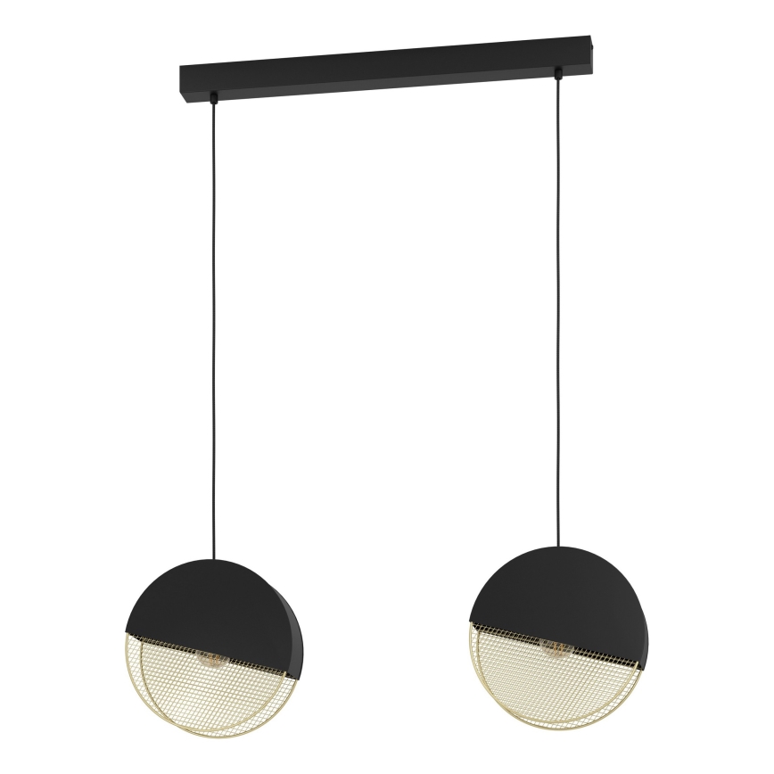 Eglo - Ljuskrona med textilsladd 2xE27/40W/230V