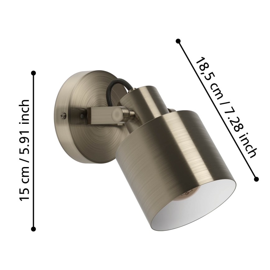 Eglo - Väggmonterad spotlight 1xE27/40W/230V