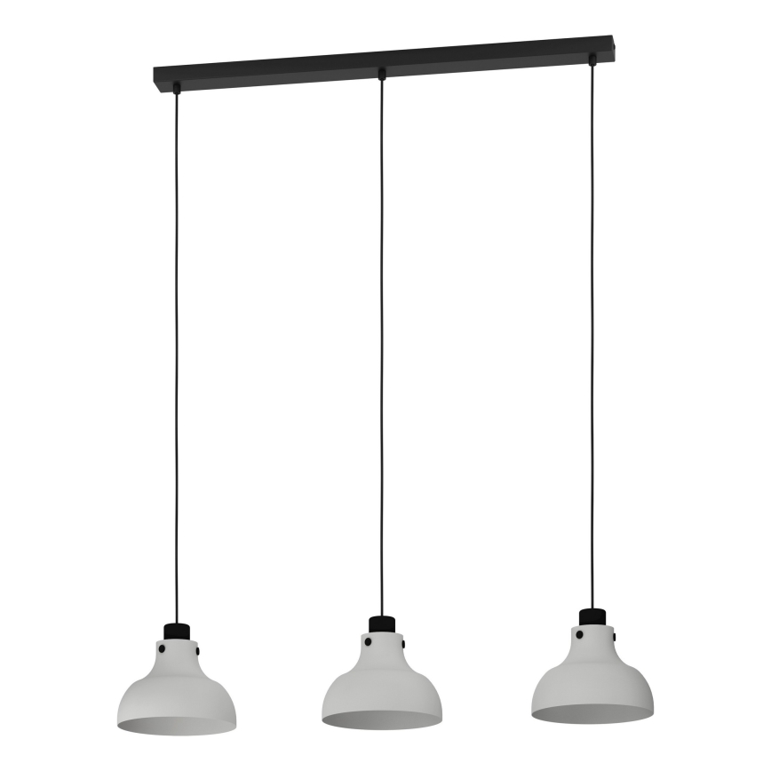 Eglo - Ljuskrona med textilsladd 3xE27/40W/230V