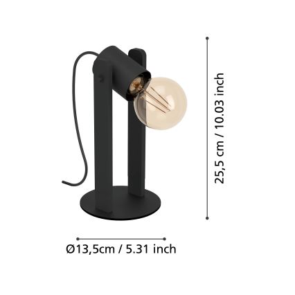 Eglo - Bordslampa 1xE27/15W/230V