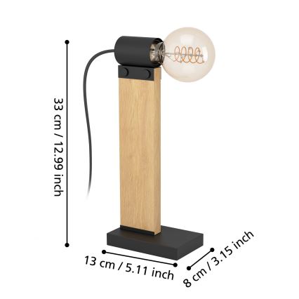 Eglo - Bordslampa 1xE27/40W/230V