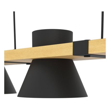 Eglo - Ljuskrona med textilsladd 3xE27/15W/230V