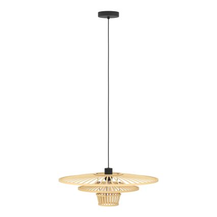 Eglo - Pendellampa med kabel 1xE27/40W/230V bambu