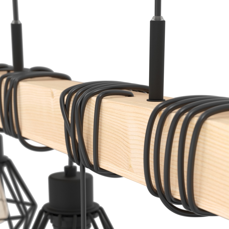 Eglo - Takpendel på vajer TOWNSHEND 6xE27/60W/230V