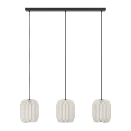 Eglo - Ljuskrona med textilsladd 3xE27/40W/230V